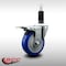 Service Caster 4'' SS Blue Poly Swivel 1-1/8'' Expanding Stem Caster Total Lock Brake SCC-SSEXTTL20S414-PPUB-BLUE-118 - alternate 2